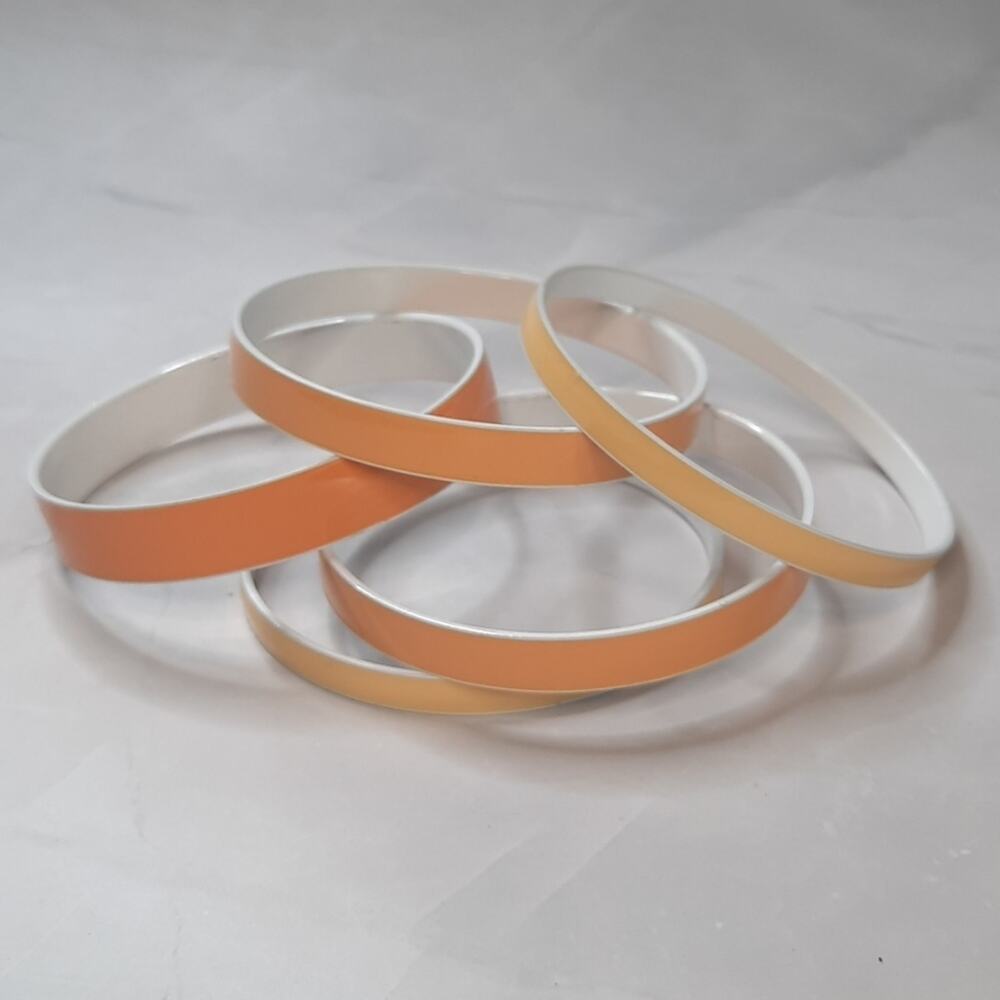 Set of Five Sunny Bangle Bracelets